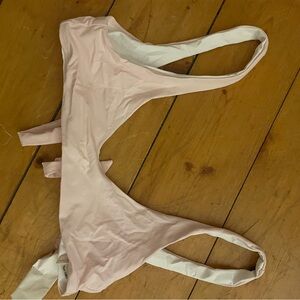 REBECCA MINKOFF  Swimsuit top reversible- Light Pink and white